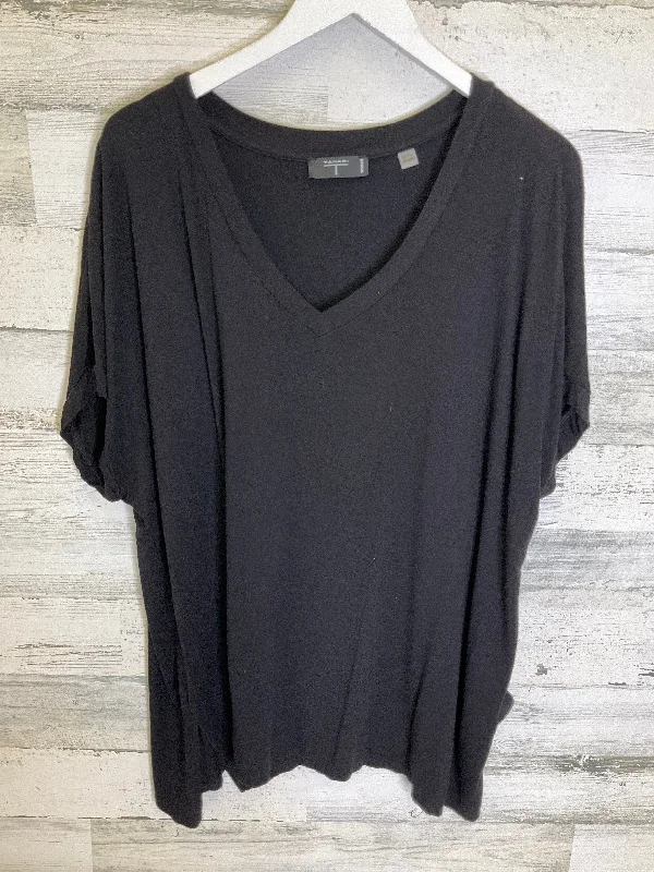 Black Top Short Sleeve Tahari By Arthur Levine, Size 2x