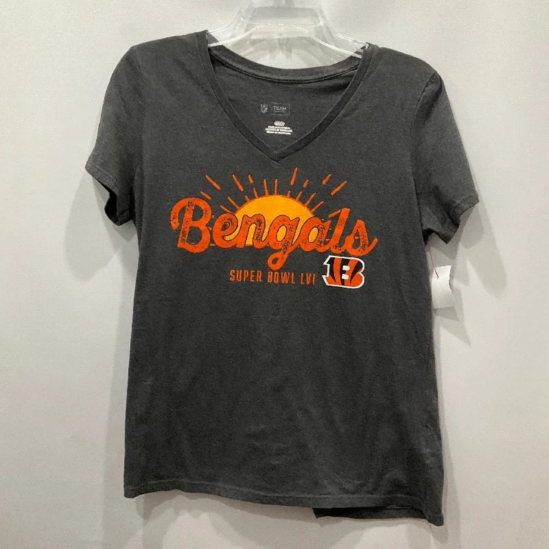 Charcoal Top Short Sleeve Nfl, Size L