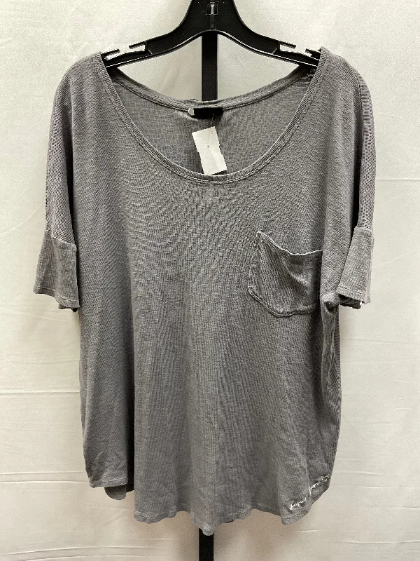 Grey Top Short Sleeve Life Is Good, Size L