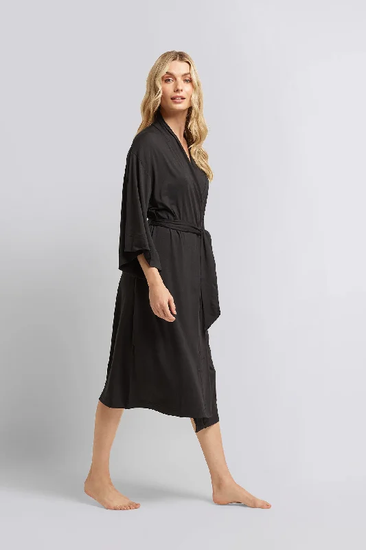 Petra Tencel™ Robe - Black