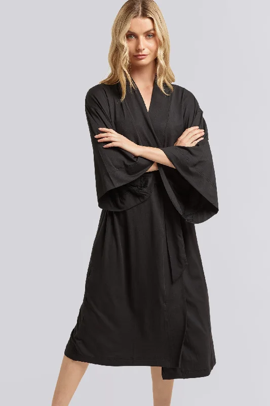 Petra Tencel™ Robe - Black