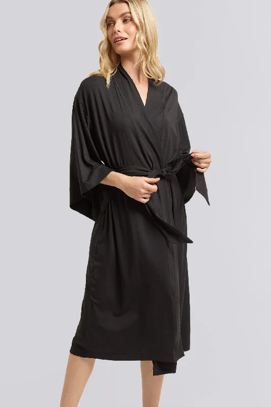 Petra Tencel™ Robe - Black